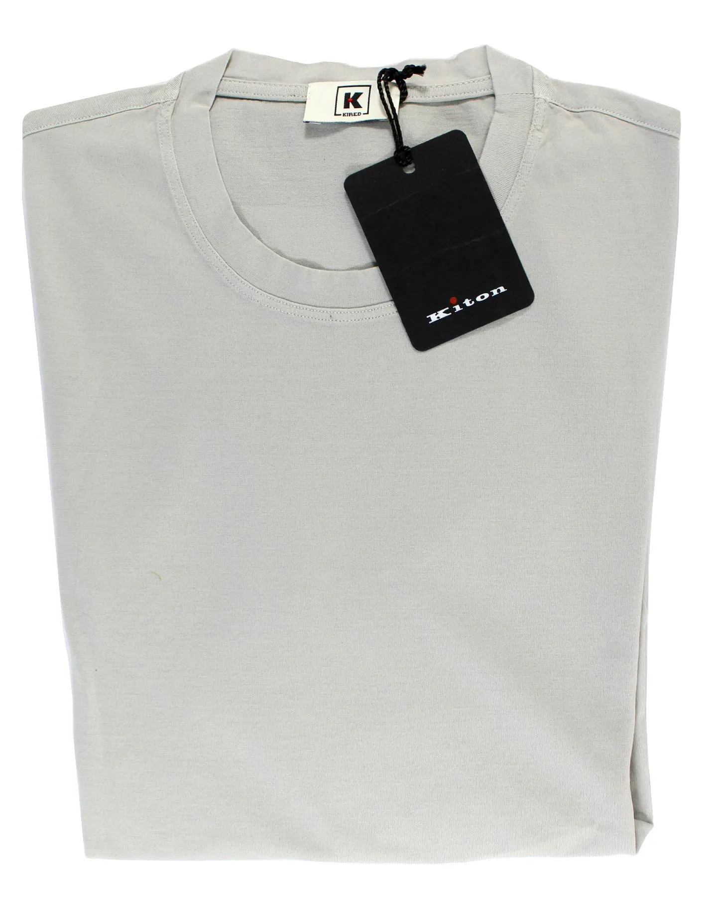 Kired Kiton Longsleeve T-Shirt Gray Crêpe Cotton EU 48/ S SALE