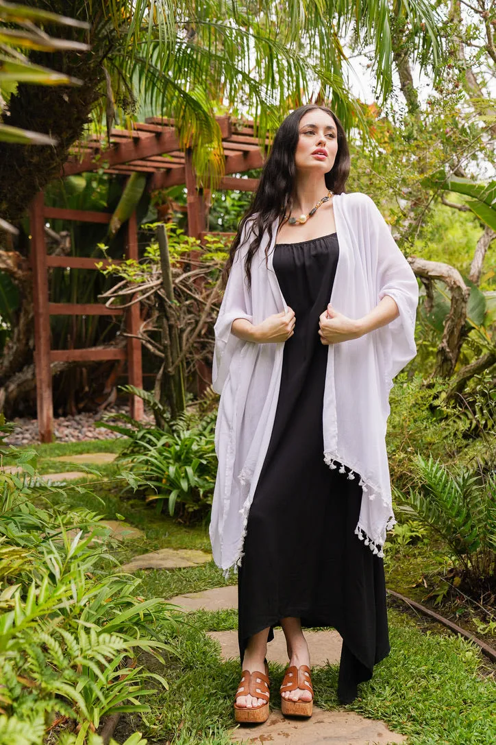 Krinkle Tassel Kimono