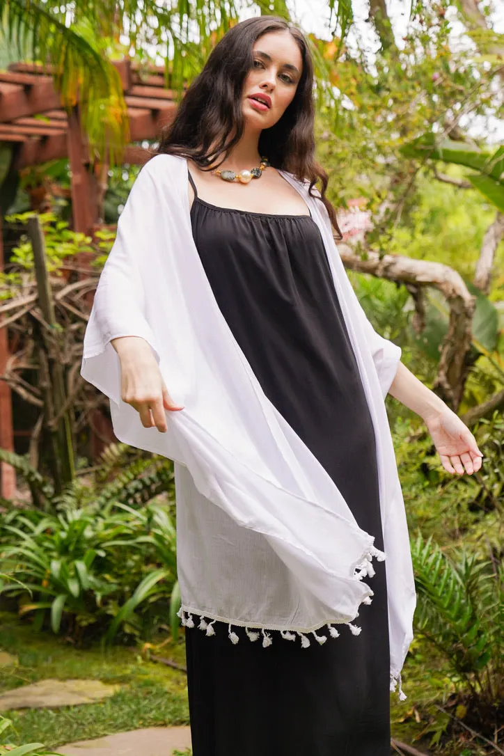 Krinkle Tassel Kimono