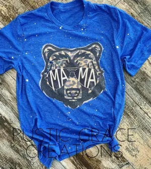 MAMA BEAR shirt | Bleached Tee