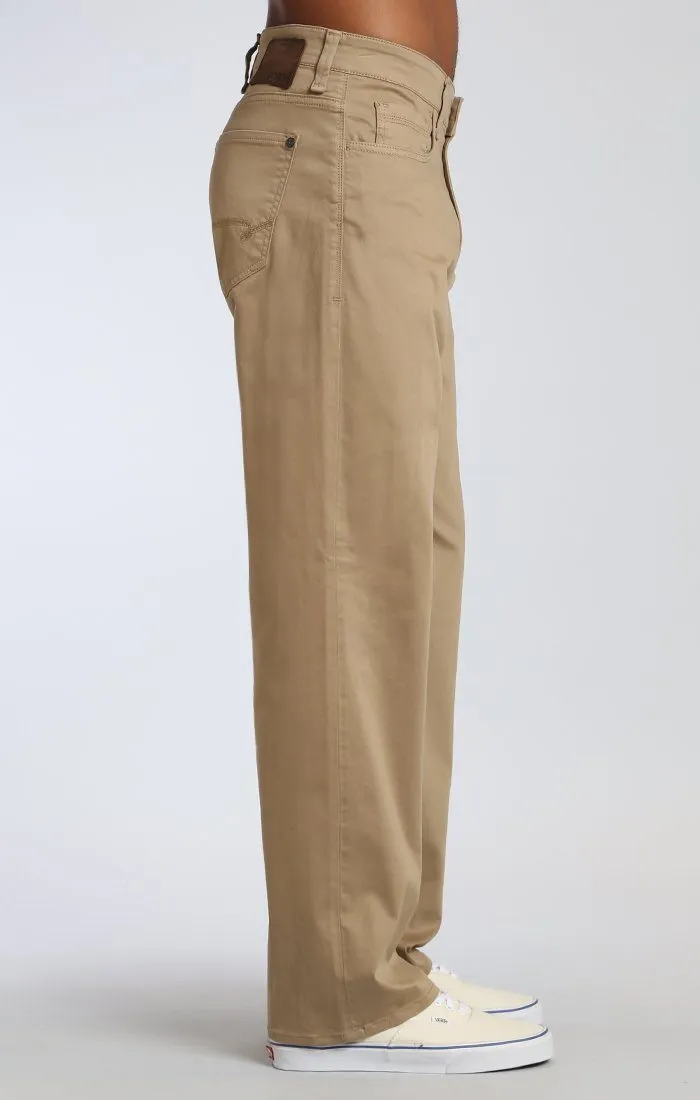 MAX WIDE LEG IN BRITISH KHAKI TWILL