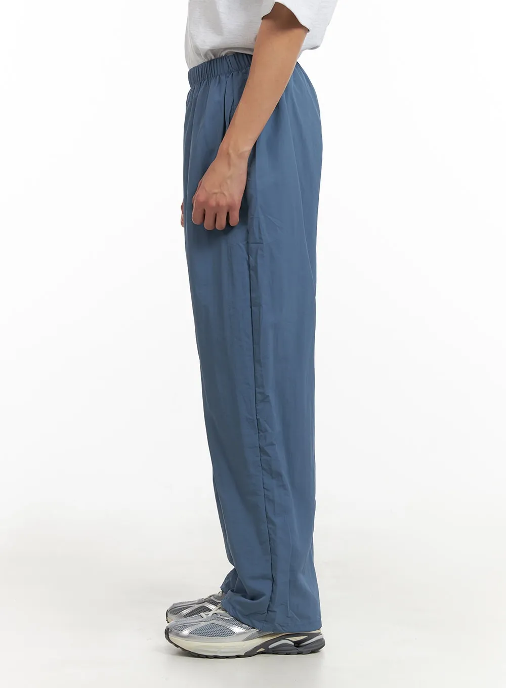 Men's Nylon Wide Leg Pants IY410