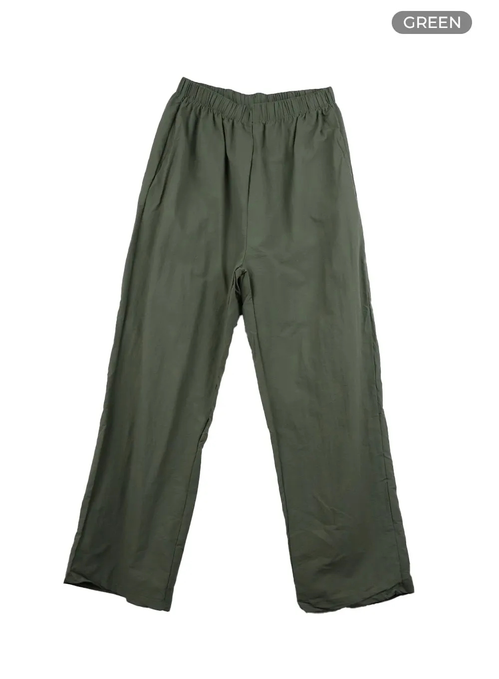 Men's Nylon Wide Leg Pants IY410