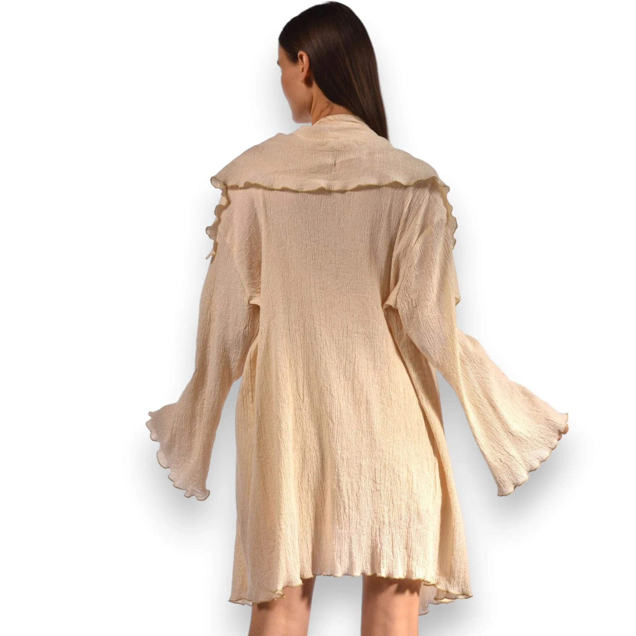 Natural Cotton Sile Bezi Robe