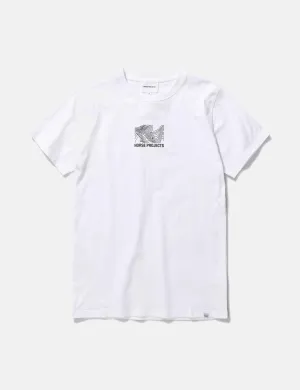 Norse Projects Niels Small Topo Logo T-Shirt - White