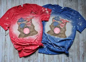 Patriotic Bear | Bleached Tee