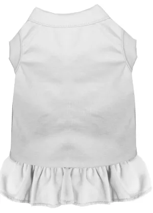 Plain Pet Dress White Lg (14)