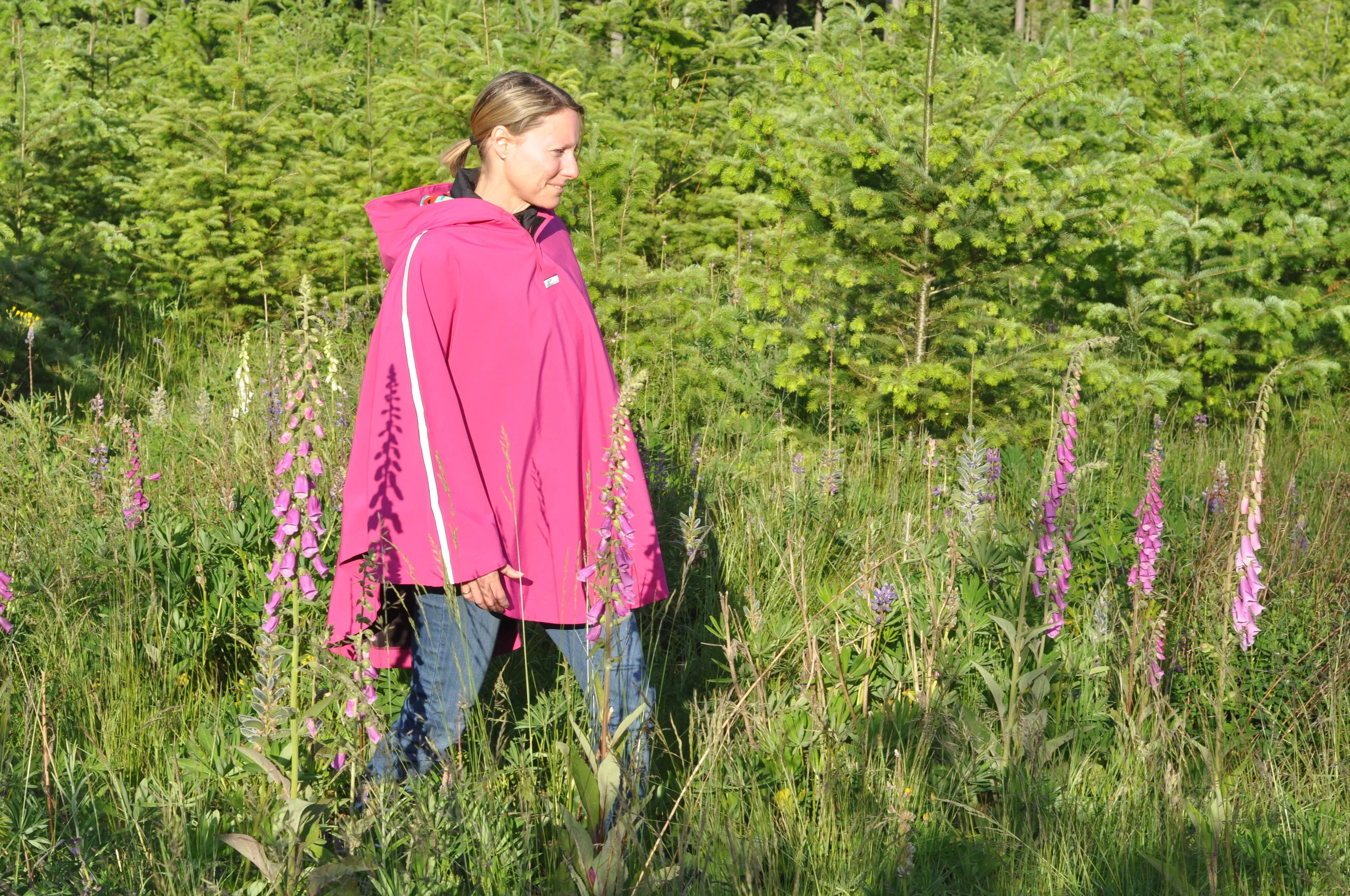 Rain Poncho - Fuchsia (REG)