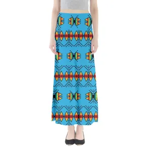 Sacred Trust Sky Full Length Maxi Skirt