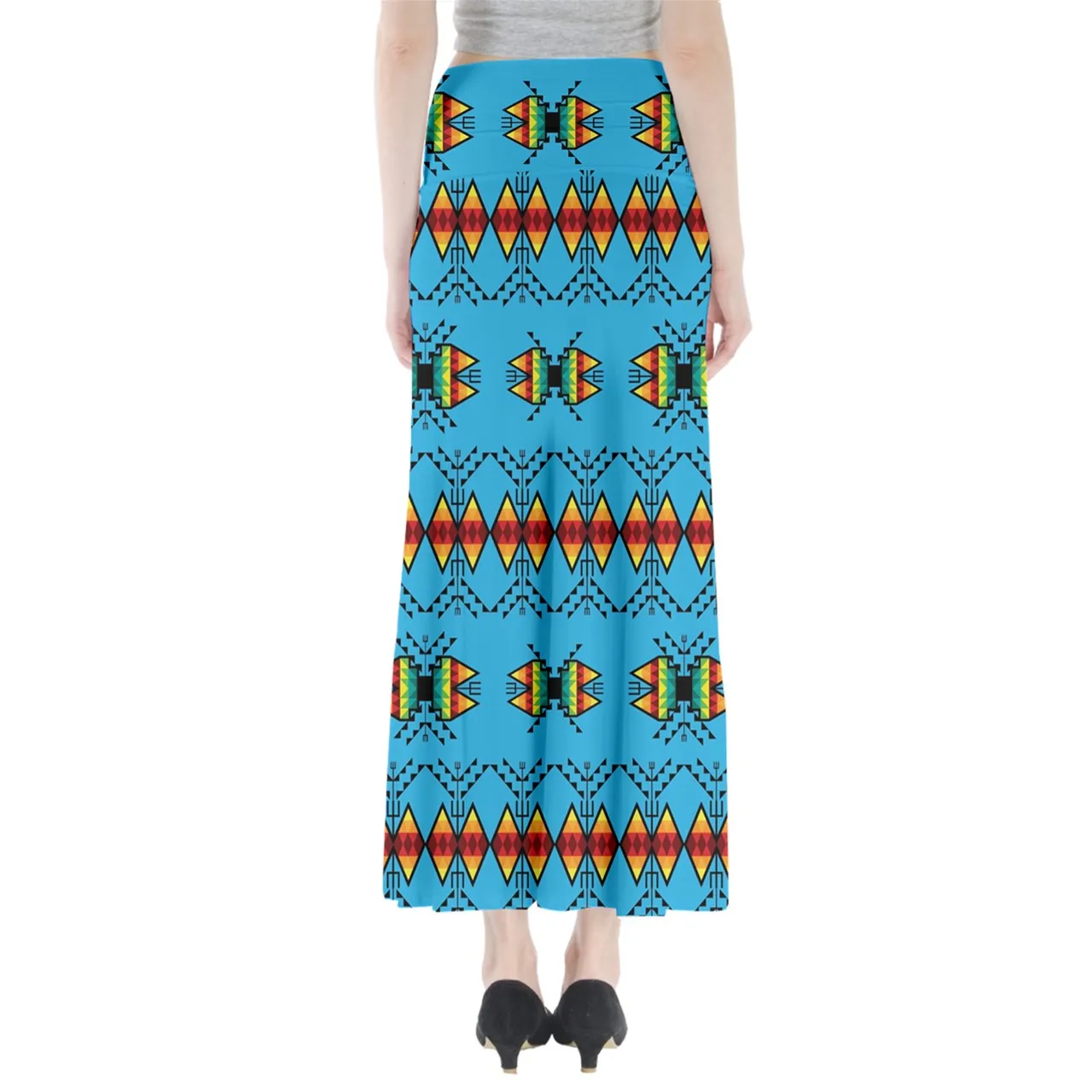 Sacred Trust Sky Full Length Maxi Skirt