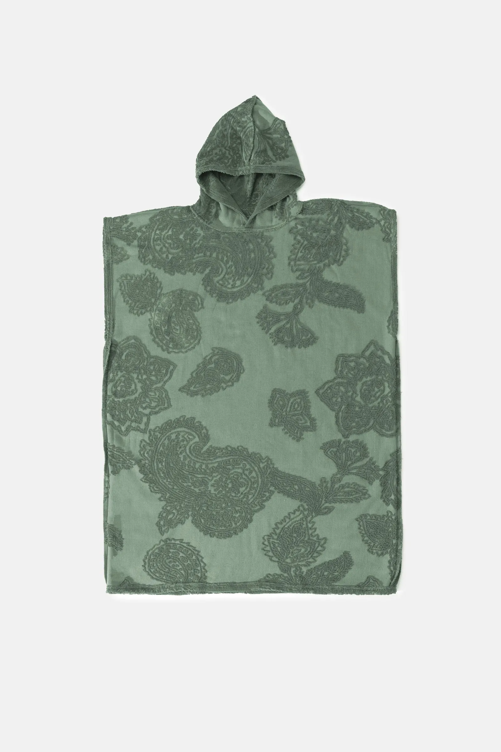 Slow High Beach Poncho Palm Green