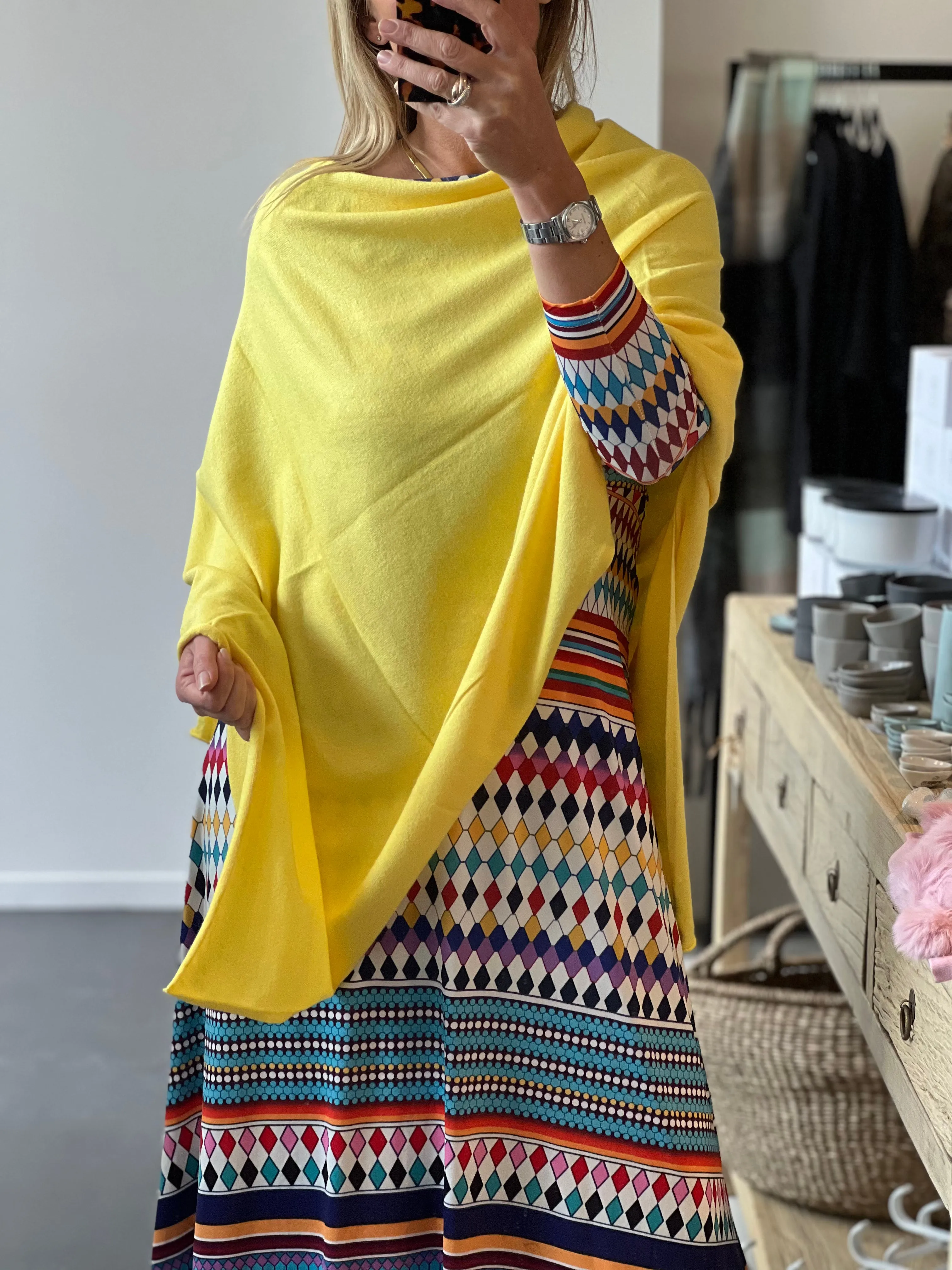 Travel Wrap Poncho- wool blend