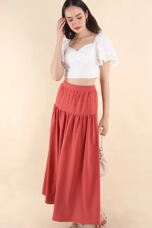 TRISTON MAXI SKIRT IN ROSE