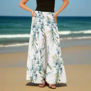 Tropical Print Pants - Tropical