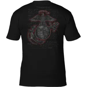 USMC 'Rifleman's Creed' 7.62 Design Battlespace Men's T-Shirt Black