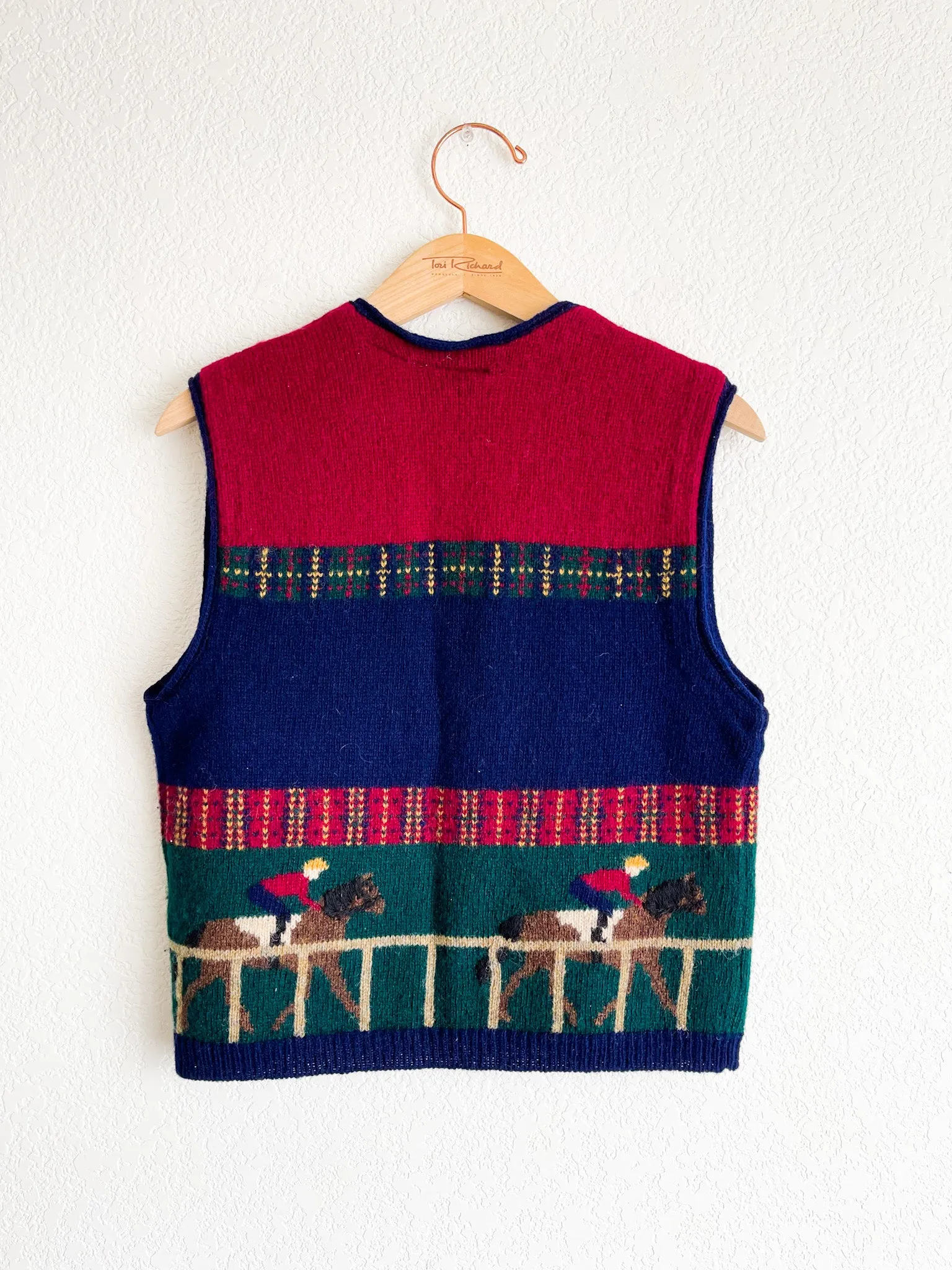 Vintage Wool Equestrian Vest